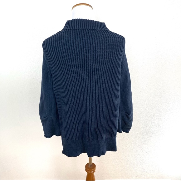 CAbi Pursuit Cardigan Sweater‎ Ribbed Blue Knit Women’s Sz Medium #3523 - Picture 6 of 7